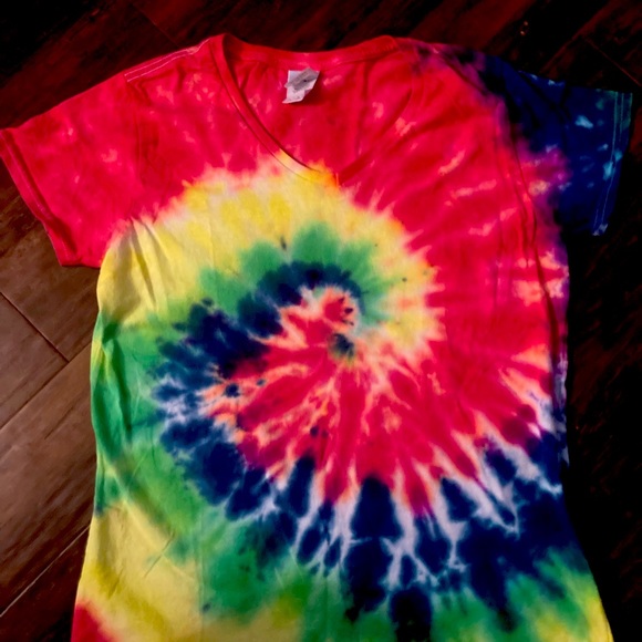 TIE-DYE WOMENS T-SHIRT - Picture 1 of 2